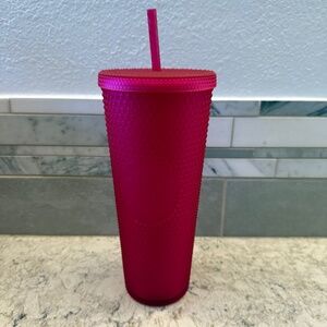 Starbucks  2023 Ruby Pink Studded Tumbler 24oz cup